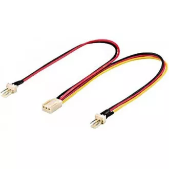 PREMIUMCORD Rozdvojka pro napájení ventilátorů 3pin TX 22cm PREMIUMCORD Rozdvojka pro napájení ventilátorů 3pin TX 22cm