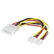 PREMIUMCORD Kabel napájecí HDD, FDD 5, 25"-2x3, 5"