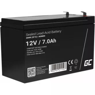 GEMBIRD ENERGENIE Baterie do záložního zdroje, 12V, 7AH GEMBIRD ENERGENIE Baterie do záložního zdroje, 12V, 7AH