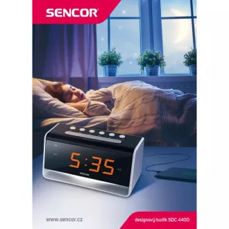SDC 4400 W HODINY S BUDÍKEM +LED SENCOR SDC 4400 W HODINY S BUDÍKEM +LED SENCOR