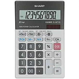 SHARP kalkulačka - EL-M711GGY - stříbrná SHARP kalkulačka - EL-M711GGY - stříbrná