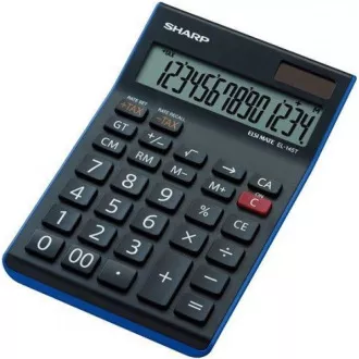 SHARP kalkulačka - EL-145TBL - černá SHARP kalkulačka - EL-145TBL - černá
