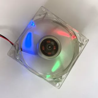 EUROCASE ventilátor 80mm, 12V/0, 14A, prosvětlený RGB (molex) EUROCASE ventilátor 80mm, 12V/0, 14A, prosvětlený RGB (molex)