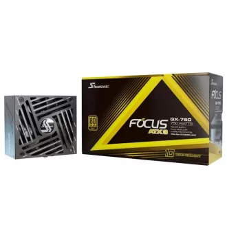 SEASONIC zdroj 750W Focus GX-750, 80+ GOLD, ATX 3.1, PCIe 5.1 SEASONIC zdroj 750W Focus GX-750, 80+ GOLD, ATX 3.1, PCIe 5.1