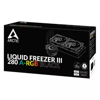 ARCTIC Vodní chladič Liquid Freezer III 280 ARGB, 2x140mm, AM5, LGA1851, černá ARCTIC Vodní chladič Liquid Freezer III 280 ARGB, 2x140mm, AM5, LGA1851, černá