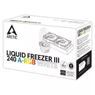 ARCTIC Vodní chladič Liquid Freezer III 240 ARGB, 2x120mm, AM5, LGA1851, bílá ARCTIC Vodní chladič Liquid Freezer III 240 ARGB, 2x120mm, AM5, LGA1851, bílá