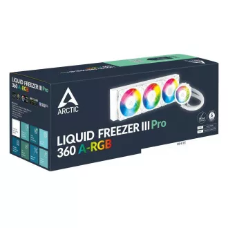 ARCTIC Vodní chladič Liquid Freezer III 360 Pro ARGB, 3x120mm, AM5, LGA1851, bílá ARCTIC Vodní chladič Liquid Freezer III 360 Pro ARGB, 3x120mm, AM5, LGA1851, bílá