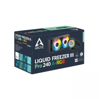 ARCTIC Vodní chladič Liquid Freezer III 240 Pro ARGB, 2x120mm, AM5, LGA1851, černá ARCTIC Vodní chladič Liquid Freezer III 240 Pro ARGB, 2x120mm, AM5, LGA1851, černá