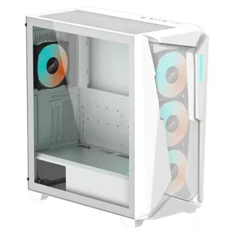 GIGABYTE case GB-C301GW, ARGB Hub, průhledná bočnice, Mid tower, 4x ARGB ventilátor, bílá GIGABYTE case GB-C301GW, ARGB Hub, průhledná bočnice, Mid tower, 4x ARGB ventilátor, bílá