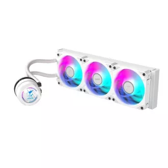 GIGABYTE vodní chladič AORUS WATERFORCE II 360I, 3x120mm, ARGB, LGA1851, AM5, Bílá GIGABYTE vodní chladič AORUS WATERFORCE II 360I, 3x120mm, ARGB, LGA1851, AM5, Bílá