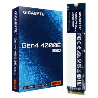GIGABYTE SSD 500GB 4000E, PCIe Gen4x4, M.2 2280, (R:3600MB/s, W:3000MB/s) GIGABYTE SSD 500GB 4000E, PCIe Gen4x4, M.2 2280, (R:3600MB/s, W:3000MB/s)