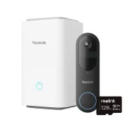 REOLINK bezpečnostní video zvonek D340B + Hub 1 + 128GB microSD