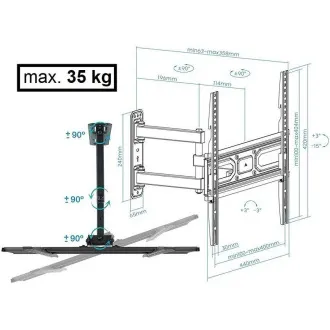 Otočný sklopný držák Tv Fiber Mounts FM78 Otočný sklopný držák Tv Fiber Mounts FM78