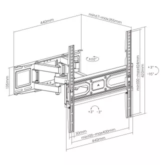 Televizní držák Fiber Mounts FM79 Televizní držák Fiber Mounts FM79