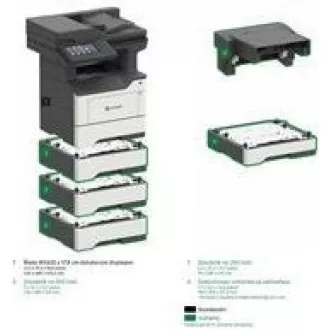 LEXMARK Multifunkční ČB tiskárna MX622adhe, A4, 47ppm, 2048MB, barevný LCD displej, duplex, DADF, USB 2.0, LAN LEXMARK Multifunkční ČB tiskárna MX622adhe, A4, 47ppm, 2048MB, barevný LCD displej, duplex, DADF, USB 2.0, LAN