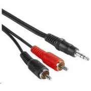 PREMIUMCORD Kabel audio 3, 5mm Jack - 2x Cinch 5m (M/M, stereo)