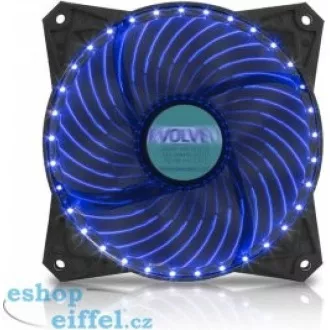 EVOLVEO 12L1BL ventilátor 120mm, 4 LED modrý, 3pin EVOLVEO 12L1BL ventilátor 120mm, 4 LED modrý, 3pin