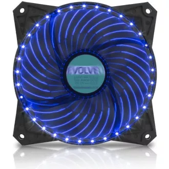 EVOLVEO 12L1BL ventilátor 120mm, 4 LED modrý, 3pin EVOLVEO 12L1BL ventilátor 120mm, 4 LED modrý, 3pin