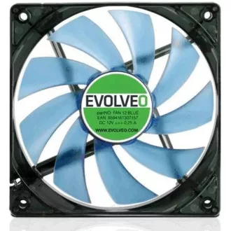 EVOLVEO 12L1BL ventilátor 120mm, 4 LED modrý, 3pin EVOLVEO 12L1BL ventilátor 120mm, 4 LED modrý, 3pin