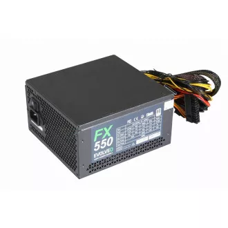EVOLVEO FX 550, zdroj 550W ATX, 14cm, tichý, 80+ White, záruka 3 roky, černý