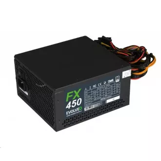 EVOLVEO FX 450, zdroj 450W ATX, 14cm, tichý, 80+ White, záruka 3 roky, černý EVOLVEO FX 450, zdroj 450W ATX, 14cm, tichý, 80+ White, záruka 3 roky, černý