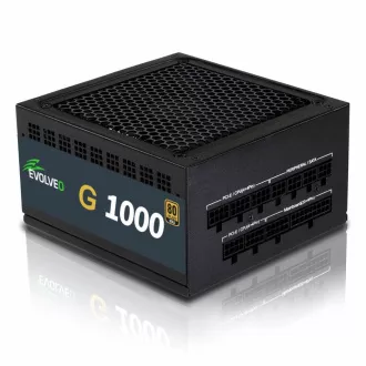 EVOLVEO G1000 PCIe 5.0, zdroj 1000W, ATX 3.0, 80+ GOLD, 90% účinnost, aPFC, 140mm ventilátor, retail EVOLVEO G1000 PCIe 5.0, zdroj 1000W, ATX 3.0, 80+ GOLD, 90% účinnost, aPFC, 140mm ventilátor, retail