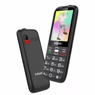 EVOLVEO EasyPhone XO, mobilní telefon pro seniory s nabíjecím stojánkem, černá EVOLVEO EasyPhone XO, mobilní telefon pro seniory s nabíjecím stojánkem, černá