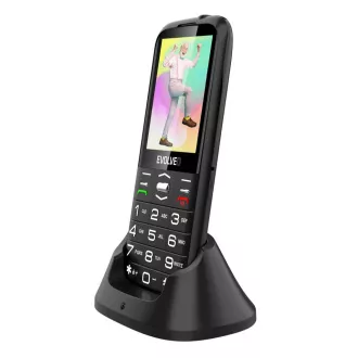 EVOLVEO EasyPhone XO, mobilní telefon pro seniory s nabíjecím stojánkem, černá EVOLVEO EasyPhone XO, mobilní telefon pro seniory s nabíjecím stojánkem, černá