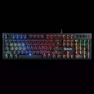 A4tech Bloody Klávesnice B500N, herní klávesnice, mechanická, drátová, Mecha-Like Switch, CZ/SK, Černá A4tech Bloody Klávesnice B500N, herní klávesnice, mechanická, drátová, Mecha-Like Switch, CZ/SK, Černá