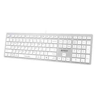 A4tech Klávesnice FX50, kancelářská nízkoprofilová klávesnice, CZ, bílá A4tech Klávesnice FX50, kancelářská nízkoprofilová klávesnice, CZ, bílá