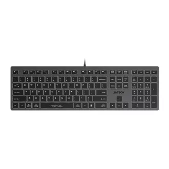 A4tech Klávesnice FX60, Podsvícená barevná, USB, CZ, šedá A4tech Klávesnice FX60, Podsvícená barevná, USB, CZ, šedá