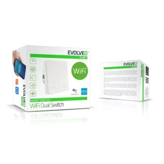 EVOLVEO WiFi Dual Switch, chytrý vypínač EVOLVEO WiFi Dual Switch, chytrý vypínač
