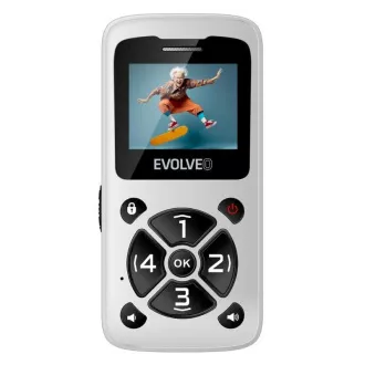 EVOLVEO Mobilní telefon pro seniory EasyPhone ID, bílá EVOLVEO Mobilní telefon pro seniory EasyPhone ID, bílá