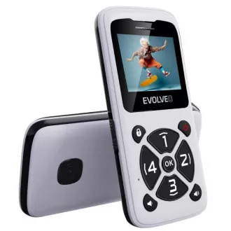 EVOLVEO Mobilní telefon pro seniory EasyPhone ID, bílá EVOLVEO Mobilní telefon pro seniory EasyPhone ID, bílá
