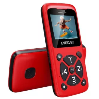 EVOLVEO Mobilní telefon pro seniory EasyPhone ID, červená EVOLVEO Mobilní telefon pro seniory EasyPhone ID, červená