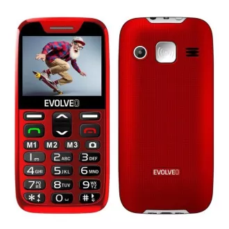 EVOLVEO EasyPhone XR, mobilní telefon pro seniory s nabíjecím stojánkem, červená EVOLVEO EasyPhone XR, mobilní telefon pro seniory s nabíjecím stojánkem, červená