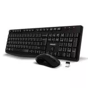 EVOLVEO Set klávesnice a myši K1050, Bezdrátové 2.4GHz, US INTL, černá