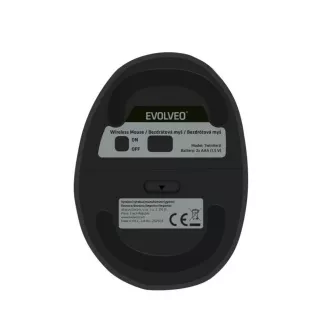 EVOLVEO LadyErgo, tichá vertikální ergonomická myš, 2.4GHz, černá EVOLVEO LadyErgo, tichá vertikální ergonomická myš, 2.4GHz, černá