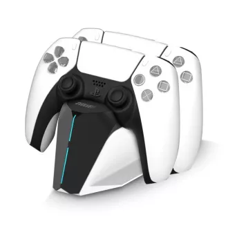 EVOLVEO DockCharge, nabíjecí základna a stojánek pro dva ovladače PS5 EVOLVEO DockCharge, nabíjecí základna a stojánek pro dva ovladače PS5