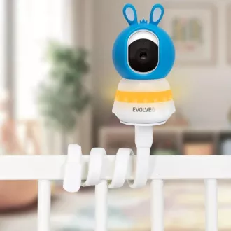 EVOLVEO Baby Monitor N5, Set videochůvičky s 360° dohledem, obousměrnou komunikací a ukolébavkami, modrá EVOLVEO Baby Monitor N5, Set videochůvičky s 360° dohledem, obousměrnou komunikací a ukolébavkami, modrá