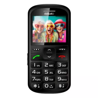 EVOLVEO EasyPhone XS, mobilní telefon pro seniory, černá EVOLVEO EasyPhone XS, mobilní telefon pro seniory, černá