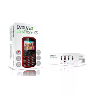 EVOLVEO EasyPhone XS, mobilní telefon pro seniory, červená EVOLVEO EasyPhone XS, mobilní telefon pro seniory, červená