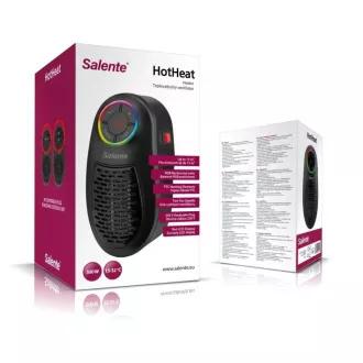 Salente HotHeat, teplovzdušný mini ventilátor, 500 W, černý Salente HotHeat, teplovzdušný mini ventilátor, 500 W, černý