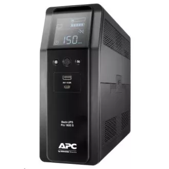 APC Back-UPS Pro BR 1600VA, Sinewave, 8 Outlets, AVR, LCD interface (960W) APC Back-UPS Pro BR 1600VA, Sinewave, 8 Outlets, AVR, LCD interface (960W)