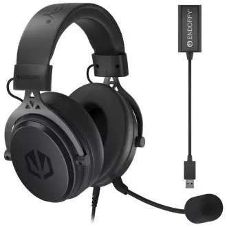 Endorfy headset VIRO Plus USB / drátový / s odnímatelným mikrofonem / USB / černý Endorfy headset VIRO Plus USB / drátový / s odnímatelným mikrofonem / USB / černý