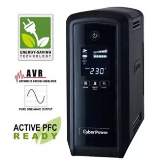 CyberPower PFC SineWave LCD GP UPS 900VA/540W, Schuko zásuvky CyberPower PFC SineWave LCD GP UPS 900VA/540W, Schuko zásuvky