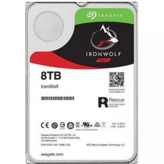 SEAGATE HDD 8TB IRONWOLF (NAS), 3.5", SATAIII, 7200 RPM, Cache 256MB, CMR SEAGATE HDD 8TB IRONWOLF (NAS), 3.5", SATAIII, 7200 RPM, Cache 256MB, CMR