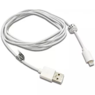 Fixed datový a nabíjecí kabel, USB-A -> Lightning (MFI), 20 W, délka 2 m, bílá Fixed datový a nabíjecí kabel, USB-A -> Lightning (MFI), 20 W, délka 2 m, bílá