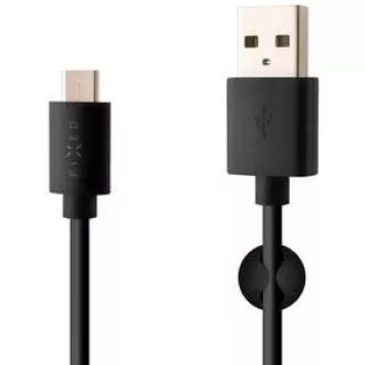 Fixed datový a nabíjecí kabel, USB-A -> USB-C, 20 W, délka 2 m, černá Fixed datový a nabíjecí kabel, USB-A -> USB-C, 20 W, délka 2 m, černá