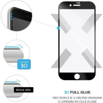 FIXED ochranné sklo Full Cover pro Apple iPhone 7/8/SE (2020), černá FIXED ochranné sklo Full Cover pro Apple iPhone 7/8/SE (2020), černá